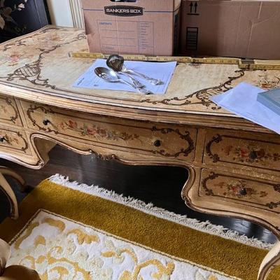 HAND PAINTED IN ITALY DESK