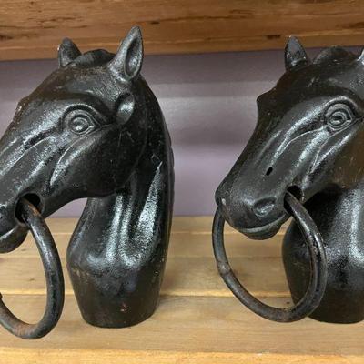 Cast Iron Horse Hitch Heads