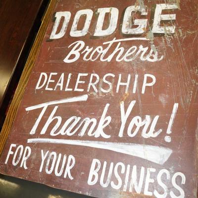 Dodge brothers Dealership Metal Sign