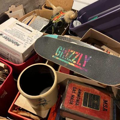 Crock, Skateboard, Mask