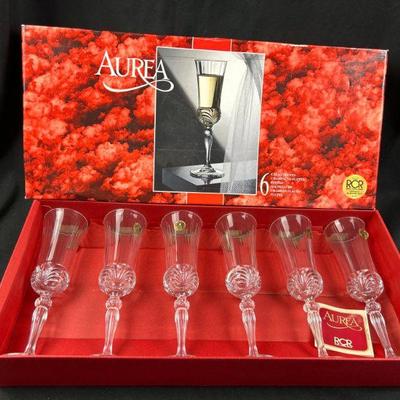 Aurea Italian Champagne glasses