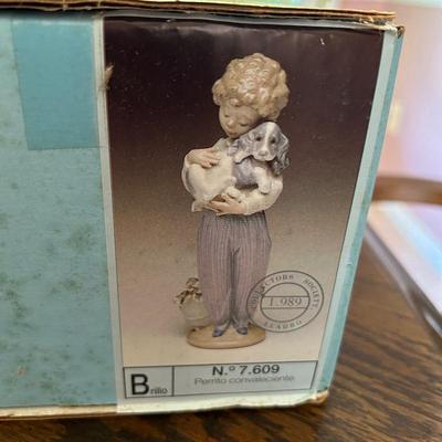 LLADRO "MY BUDDY BOY" #7609 IN BOX NO FLAWS PRIVATE COLLECTION RETIRED 1992
