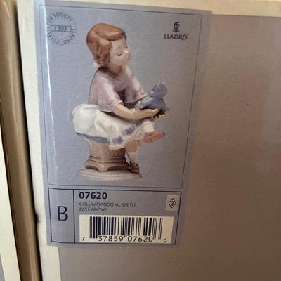 LLADRO "BEST FRIEND" #7620 IN BOX NO FLAWS PRIVATE COLLECTION RETIRED 1993