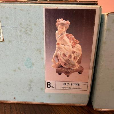 LLADRO Geisha Girl Figurine "YUKI" 1448 N BOX NO FLAWS PRIVATE COLLECTION RETIRED