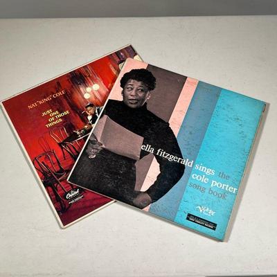 (2PC) JAZZ RECORDS | Nat King Cole just one of those things W903; and Ella Fitzgerald sings the Cole Porter songbook MGV 4001â€“2
