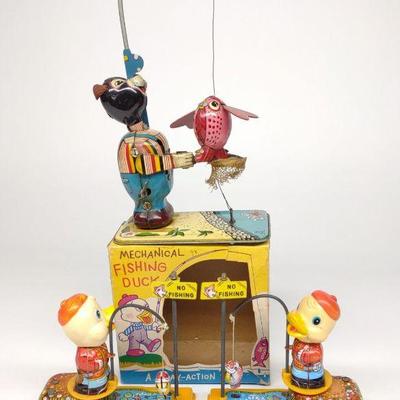 3 Japan Fishing Wind-Up Toys