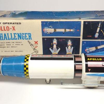 TN Japan Battery Op. Apollo X Moon Challenger Toy
