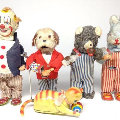 5 Alps Japan Wind-Up Mechanical Toys