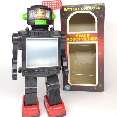 Space Explorer Battery Op. Robot #108 w/ Box