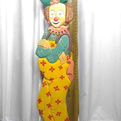 Carnival Clown Height Measurement Sign