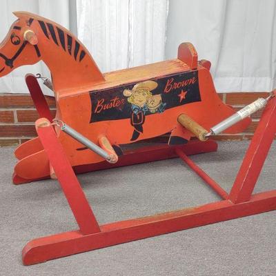 Buster Brown Shoes Rocking Horse (1950s)