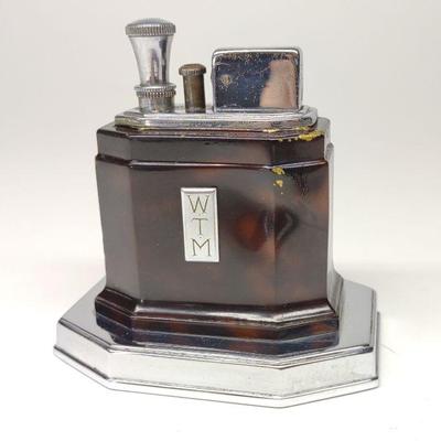 Ronson Touch Tip Octette Table Lighter (Tortoise)