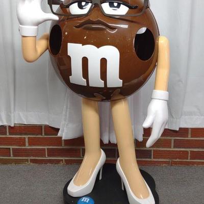 M&M Ms. Brown Store Display Candy Holder