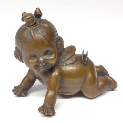 Art Deco Baby Cupid Cigar Striker Lighter