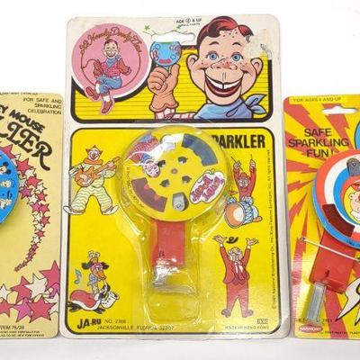Popeye, Mickey & Howdy Doody Sparkler Toys