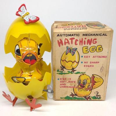Mikuni Wind-Up Hatching Egg Toy w/ Box