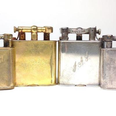 4 Art Deco Dunhill Unique Lift Arm Lighters