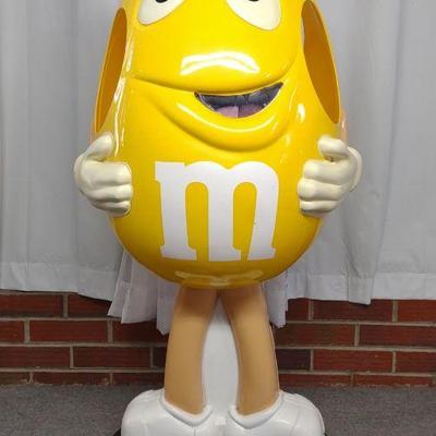 Yellow M&M Store Display Candy Holder