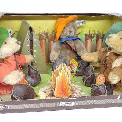 Steiff Nimrod Teddy Campfire Set 0210/22