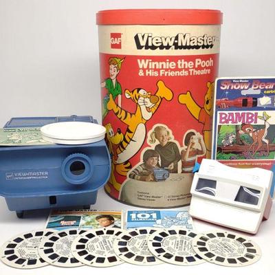 1970s View-Master Projector Winnie the Pooh Set