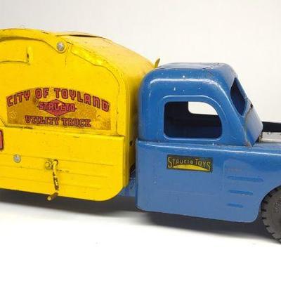 Structo City of Toyland Garbage Utility Truck Toy