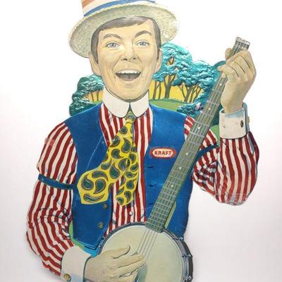 Kraft Foods Wonderflex Die-cut Circus Banjo Sign