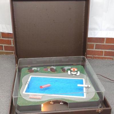 1960s Salesman Sample Swimming Pool in Briefcase