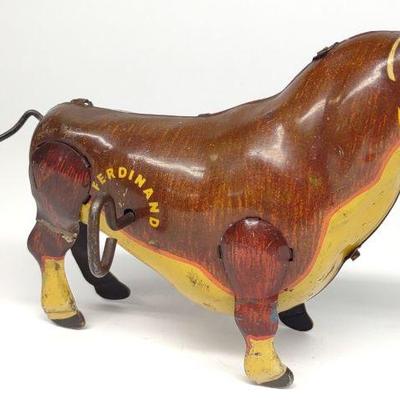 Marx Ferdinand the Bull Wind-Up Tin Toy