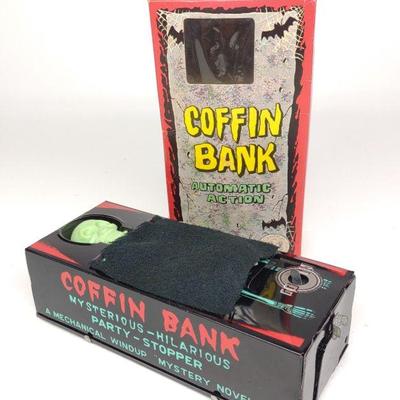 Japan Mechanical Coffin Bank w/ Box