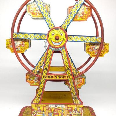 Chein Tin Wind-Up Ferris Wheel Toy #172