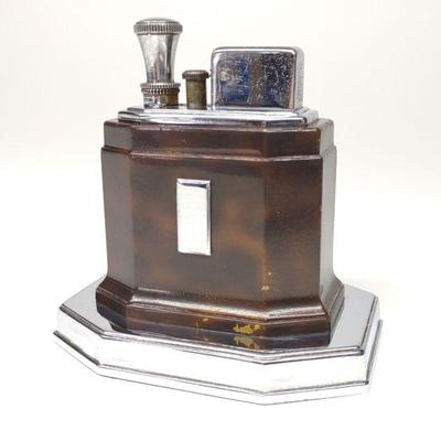 Ronson Touch Tip Octette Table Lighter (Tortoise)
