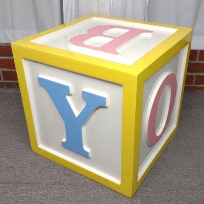 Large 18" Alphabet Block Store Display