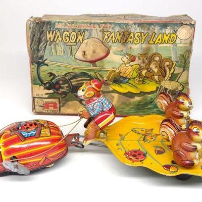 TPS Wind-Up Wagon Fantasy Land Toy w/ Box