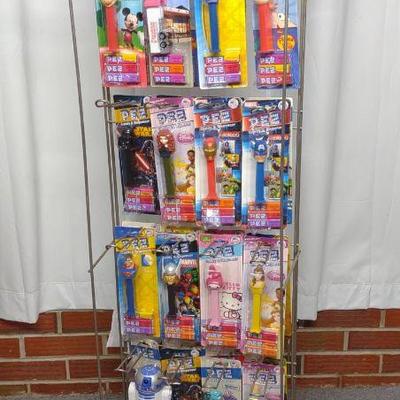PEZ Store Display Rack w/ PEZ Dispensers