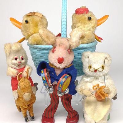 4 MM Japan Wind-Up Animal Toys