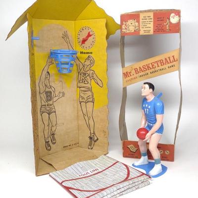 Vintage Mr. Basketball Toy Action Game w/ Box