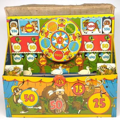 Marx Mechanical Shooting Gallery Toy w/ Box