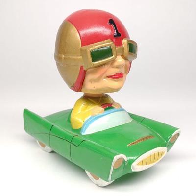 1960s Wallfrin Japan #1 Racer Nodder Bobble Head