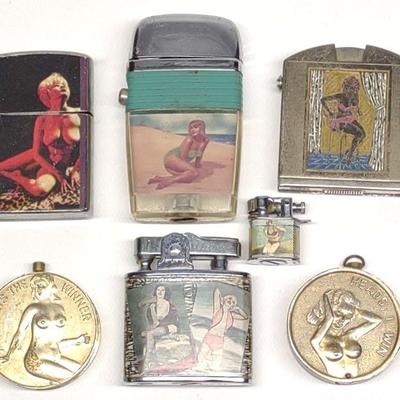 7 Pin-up & Nude Cigarette Lighters