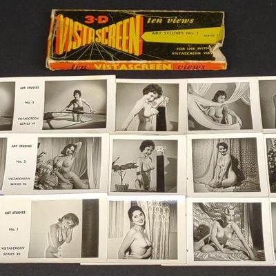 1950s Stereoview Nude Slides (Vista Screen)