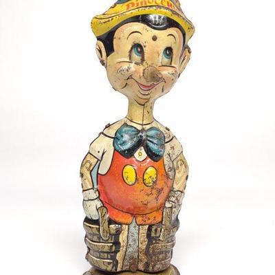 Marx Wind-Up Walking Pinocchio Tin Toy