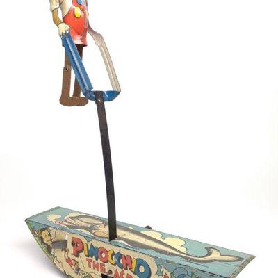 Marx Pinocchio The Acrobat Wind-Up Tin Toy
