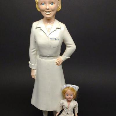 1950s Miss Curity Advertising Display Figures