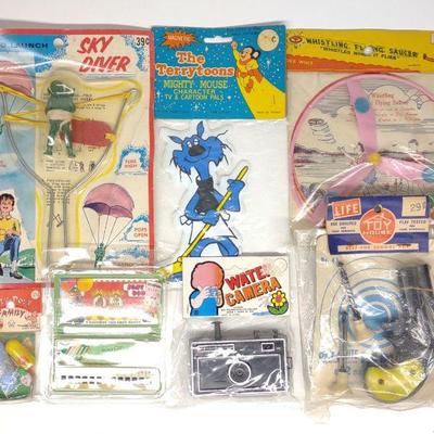 7 Vintage Dime Store Toys Sealed (1960s-70s)