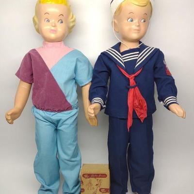 Pair of Buster Brown Store Display Mannequins