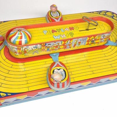 Chein Tin Wind-Up Playland Whip Toy