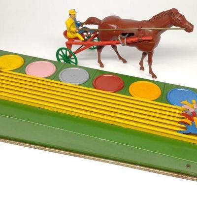 Wolverine Gee-Wiz Horse Racing Game & Wind-Up Toy