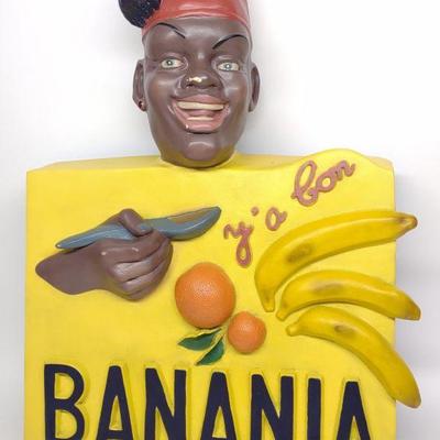 Banania Figural Advertising Sign (French Drink)