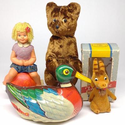 4 German & Russian Wind-Up Toys
