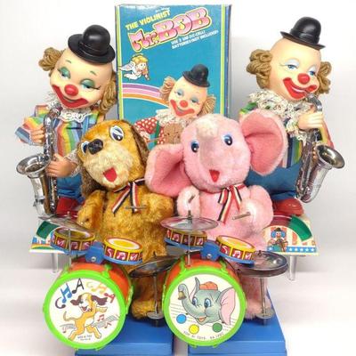 4 Vintage Musical Battery Op Toys